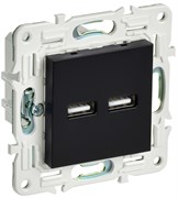 IEK SKANDY Черный Розетка USB A+A 3,1А SK-R15Bl SK-U21-D31-K02 IEK SKANDY Черный Розетка USB A+A 3,1А SK-R15Bl SK-U21-D31-K02