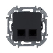 Legrand Inspiria антрацит двойная розетка RJ 45 - категория 5e - UTP 673838