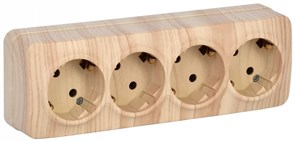 IEK GLORY РС24-3-ХС Розет. 4-ая с з/к о/у 16А GLORY сосна ERH41-K34-16 IEK GLORY РС24-3-ХС Розет. 4-ая с з/к о/у 16А GLORY сосна ERH41-K34-16