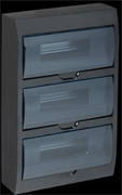 IEK KREPTA 3 Корпус пластиковый ЩРН-П-36 IP41 черный откр.монтаж MKP12-N-36-41-K02 IEK KREPTA 3 Корпус пластиковый ЩРН-П-36 IP41 черный откр.монтаж MKP12-N-36-41-K02