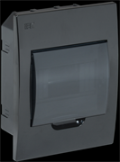 IEK KREPTA 3 Корпус пластиковый ЩРВ-П-6 IP41 черный скрыт.монтаж MKP12-V-06-41-K02 IEK KREPTA 3 Корпус пластиковый ЩРВ-П-6 IP41 черный скрыт.монтаж MKP12-V-06-41-K02