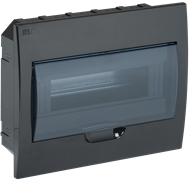 IEK KREPTA 3 Корпус пластиковый ЩРВ-П-12 IP41 черный скрыт.монтаж MKP12-V-12-41-K02 IEK KREPTA 3 Корпус пластиковый ЩРВ-П-12 IP41 черный скрыт.монтаж MKP12-V-12-41-K02