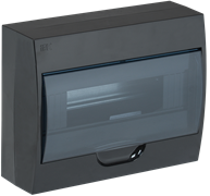 IEK KREPTA 3 Корпус пластиковый ЩРН-П-12 IP41 черный откр.монтаж MKP12-N-12-41-K02 IEK KREPTA 3 Корпус пластиковый ЩРН-П-12 IP41 черный откр.монтаж MKP12-N-12-41-K02