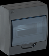 IEK KREPTA 3 Корпус пластиковый ЩРН-П-8 IP41 черный откр.монтаж MKP12-N-08-41-K02 IEK KREPTA 3 Корпус пластиковый ЩРН-П-8 IP41 черный откр.монтаж MKP12-N-08-41-K02