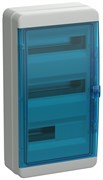 IEK TEKFOR Корпус пласт. КМПн-36 IP65 син. прозр. дверь TF5-KP72-N-36-65-K03-K07 IEK TEKFOR Корпус пласт. КМПн-36 IP65 син. прозр. дверь TF5-KP72-N-36-65-K03-K07