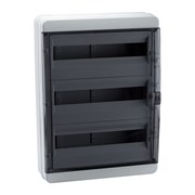 КЭАЗ Корпус пластиковый Навесной OptiBox P-BNK-3-54-IP65 Прозрачная черная дверь 117980 КЭАЗ Корпус пластиковый Навесной OptiBox P-BNK-3-54-IP65 Прозрачная черная дверь 117980
