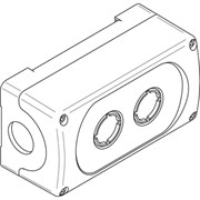 ABB MEP-2-0 Корпус кнопочного поста на 2 элемента пластиковый 1SFA611812R1000 ABB MEP-2-0 Корпус кнопочного поста на 2 элемента пластиковый 1SFA611812R1000