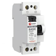 EKF Basic Устройство защитного отключения УЗО 2P 32А/30мА (электронное) elcb-2-32-30e-sim EKF Basic Устройство защитного отключения УЗО 2P 32А/30мА (электронное) elcb-2-32-30e-sim