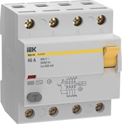IEK KARAT УЗО KARAT ВД3-63 4P 40А 300мА 6кА тип AC MDV20-4-040-300 IEK KARAT УЗО KARAT ВД3-63 4P 40А 300мА 6кА тип AC MDV20-4-040-300