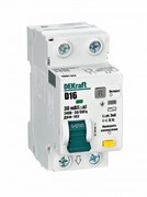 Dekraft Дифференциальный автомат (АВДТ) 1Р+N 16А 30мА тип AC х-ка D ДИФ-103 4.5кА 16061DEK Dekraft Дифференциальный автомат (АВДТ) 1Р+N 16А 30мА тип AC х-ка D ДИФ-103 4.5кА 16061DEK