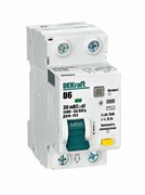 Dekraft Дифференциальный автомат (АВДТ) 1Р+N 6А 30мА тип AC х-ка D ДИФ-103 4.5кА 16059DEK Dekraft Дифференциальный автомат (АВДТ) 1Р+N 6А 30мА тип AC х-ка D ДИФ-103 4.5кА 16059DEK
