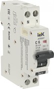 IEK ARMAT АВДТ B06S 1P+NP C6 30мА тип A (18мм) AR-B06S-1N-C06A030 IEK ARMAT АВДТ B06S 1P+NP C6 30мА тип A (18мм) AR-B06S-1N-C06A030