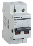IEK GENERICA Выключатель нагрузки (мини-рубильник) ВН-32 2Р 40А MNV15-2-040 IEK GENERICA Выключатель нагрузки (мини-рубильник) ВН-32 2Р 40А MNV15-2-040