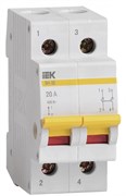 IEK KARAT Выключатель нагрузки (мини-рубильник) ВН-32 2Р 20А MNV10-2-020 IEK KARAT Выключатель нагрузки (мини-рубильник) ВН-32 2Р 20А MNV10-2-020
