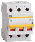 IEK KARAT Выключатель нагрузки (мини-рубильник) ВН-32 3Р 100А MNV10-3-100 IEK KARAT Выключатель нагрузки (мини-рубильник) ВН-32 3Р 100А MNV10-3-100