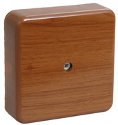 IEK Коробка распаячная КМ для о/п 100х100х44мм дуб UKO10-100-100-044-K24-E