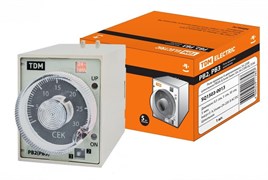 TDM Реле времени 4-диапазоннное 24-230В  цокольное РВ3A-0,5сек/3мин-5A-24/230В-8Ц SQ1503-0013