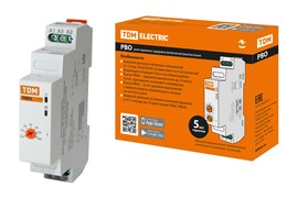 TDM Реле времени РВО2-ВКЛ-0,6с/60сек-8А-24/230В-DIN (зад.вкл., 0,6с-60сек, 24/230В AC/DC) SQ1503-0028