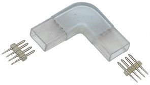 IEK Коннектор угловой 5шт RGB 14мм (разъем-разъем) LSCON14-RGB-220-05