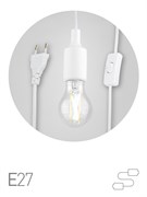 ЭРА Светильник для растений ЭРА FITO-Holder E27 3 м с проводом и выключателем для фитоламп с цоколем Е27 Б0061585