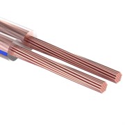 Кабель акустический, 2х0.75 мм², прозрачный BLUELINE, 100 м. Rexant 01-6204-3
