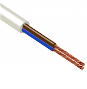 Провод ПВС 2х2,5 б ККЗ ПВС   2X  2.5 БЕЛЫЙ ККЗ ГОСТ