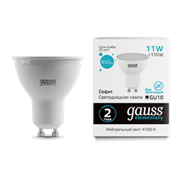 Gauss Лампа Elementary MR16 11W 850lm 4100K GU10 LED 13621