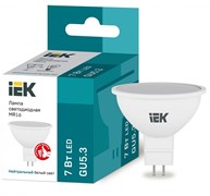 IEK Лампа светодиодная ECO MR16 софит 7Вт 230В 4000К GU5.3 LLE-MR16-7-230-40-GU5