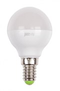 Jazzway Лампа светодиодная (LED) «шар» d45мм E14 180° 7Вт 220-240В матовая нейтральная холодно-белая 5000К .1027870-2