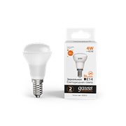 Gauss Лампа Elementary R39 4W 300lm 3000K E14 LED 1/10/50 63114