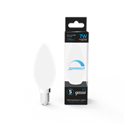 Gauss Лампа Свеча 7W 590lm 6500К E14 диммируемая LED 103101307-D