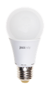 Jazzway Лампа светодиодная (LED) «груша» d60мм E27 240° 11Вт 220-230В матовая тепло-белая желтая 3000К .1033208