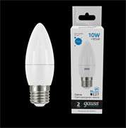 Gauss Лампа Elementary Свеча 10W 750lm 6500K E27 LED 30230