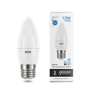 Gauss Лампа Elementary Свеча 12W 950lm 6500K E27 LED 30232