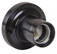 IEK Пкб27-04-К21 Патрон потолочный карболитовый, Е27, черный EPK12-04-02-K01