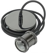 IEK Патрон подвесной E27 со шнуром 1,5м RETRO черный EPA12-04-02-K02