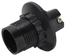 EKF PROxima Патрон карболитовый с кольцом Е14 черн. LHC-E14-r-s