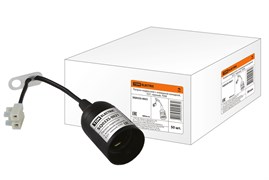 TDM Патрон подвесной с клеммной колодкой, Е27, черный SQ0335-0021