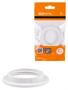 TDM Кольцо для патрона Е27, термостойкий пластик, белый SQ0335-0162