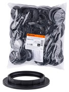 TDM Кольцо для патрона Е27, термостойкий пластик, черный, Б/Н SQ0335-0166