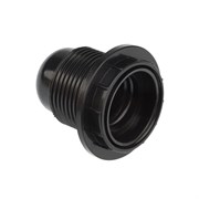 Патрон карболитовый с кольцом Е27 черный, c этикеткой, Rexant 11-8816