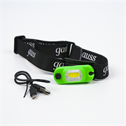 Gauss Фонарь налобный модель GFL408 3W 150lm Li-ion 300mAh LED 1/12/72 GF408