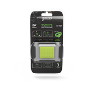 Gauss Фонарь налобный модель GFL304 3W 180lm 3xAAA LED 1/12/60 GF304