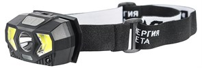 ЭРА Фонарь налобный светодиодный GB-608 на батарейках, 3xAAA, 5Вт, 7 режимов, черный Б0052319