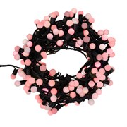 NEON-NIGHT Гирлянда "Мультишарики" Ø17,5мм, 20 м, черный ПВХ, 200 диодов, цвет красный 303-502