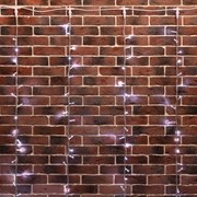 NEON-NIGHT Гирлянда "Светодиодный Дождь" 2х6м, эффект водопада, прозрачный провод, 24В, диоды БЕЛЫЕ, 360 LED 235-465