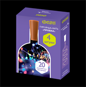 ФАZA Гирлянды DC-G04-20MS4, комплект 4 шт., Пробки, мульт., 20 LED, 3xAG13 .5047938