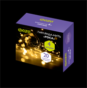 ФАZA Гирлянды DC-G05-20YS4, комплект 4 шт., желт. 20 LED, 2xCR2032 .5048034