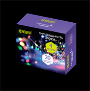 ФАZA Гирлянды DC-G05-20MS4, комплект 4 шт., мульти., 20 LED, 2xCR2032 .5048058