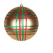 NEON-NIGHT Елочная фигура "Шар в клетку" 25 см, цвет золотой мульти 502-261